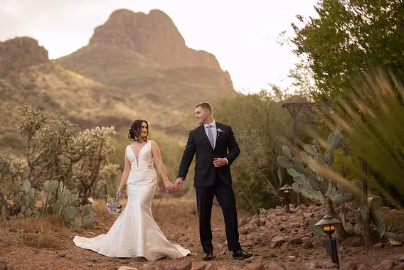 Hand in hand beneath the Tucson Mountains